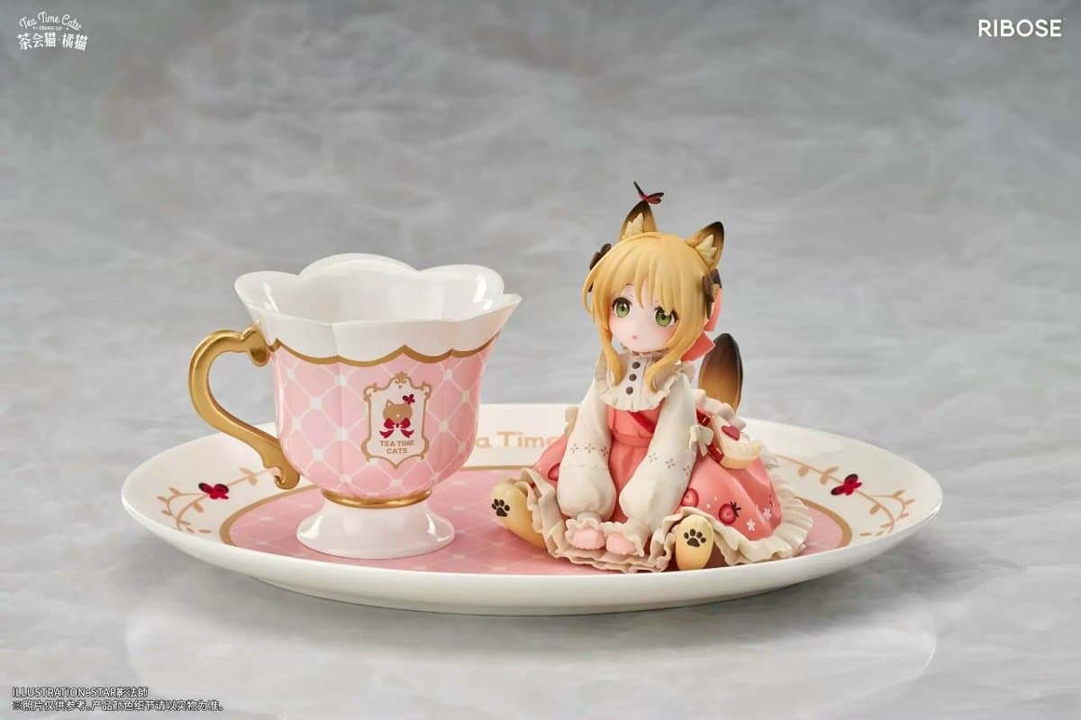 Original - Tea Time Cats - Orange Cat 5