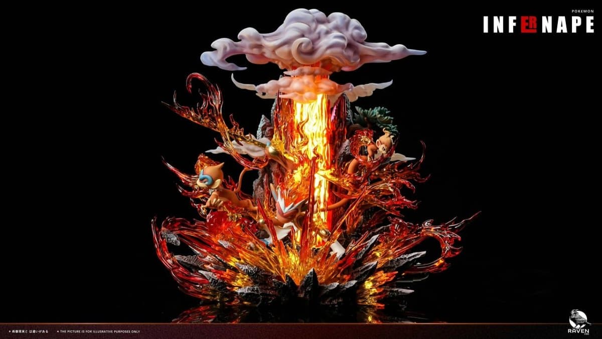 Raven Studio - 4th Generation Starter Pokémon Series #01 Chimchar X Monferno X Infernape Pokémon 1
