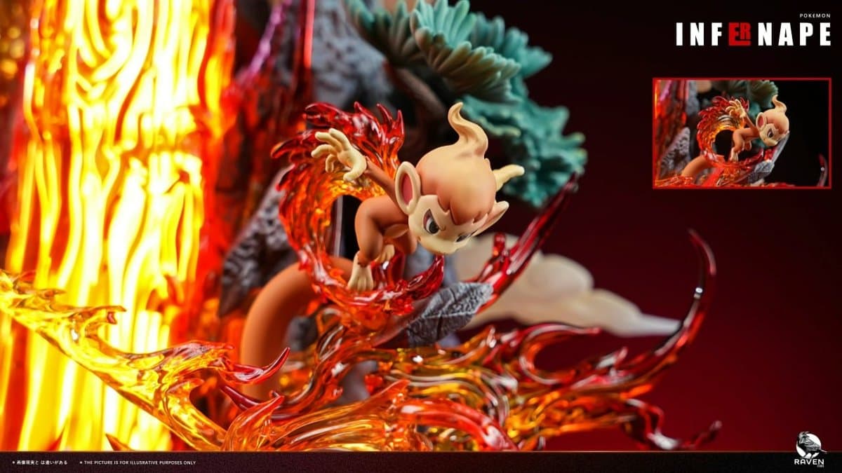 Raven Studio - 4th Generation Starter Pokémon Series #01 Chimchar X Monferno X Infernape Pokémon 4