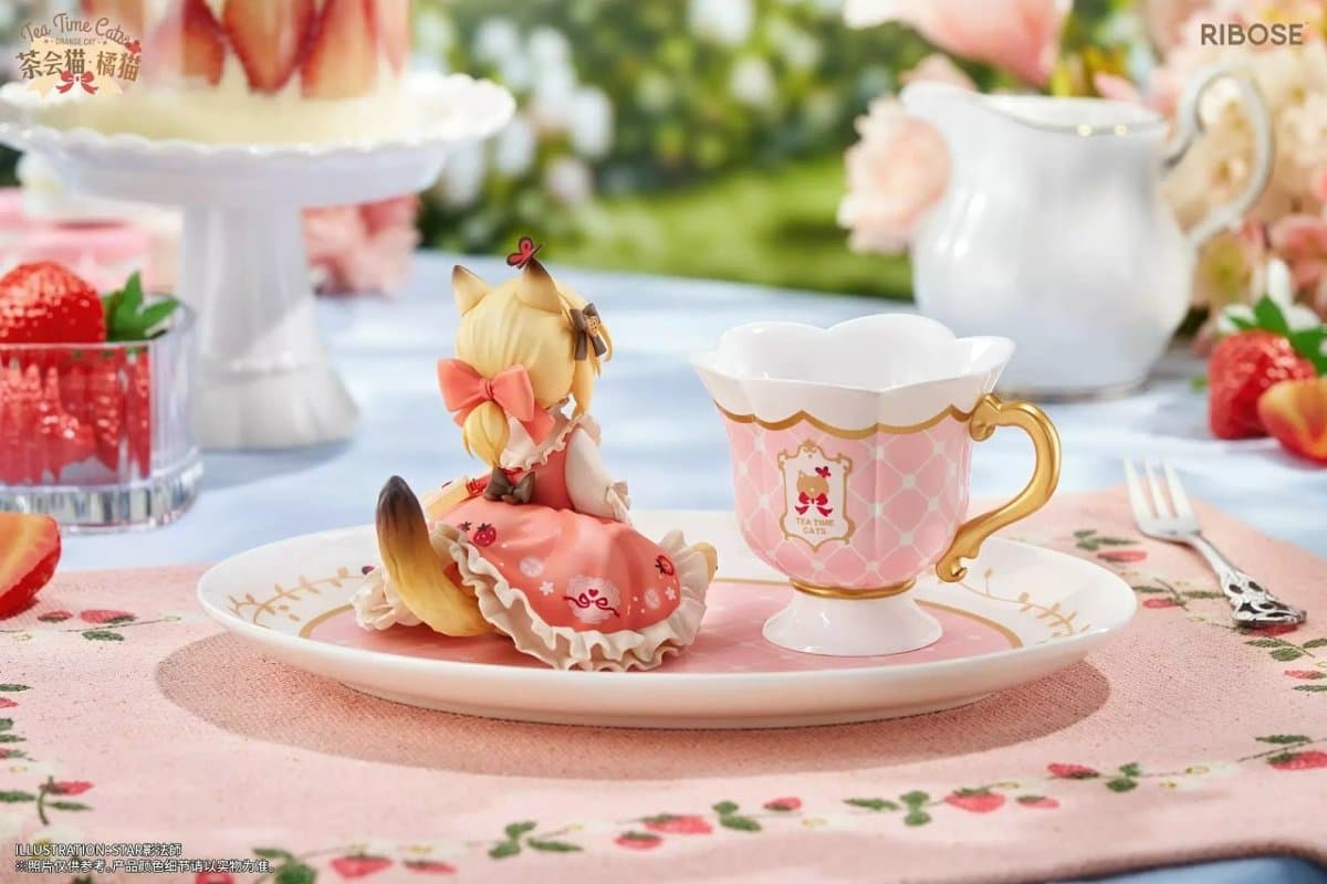 Original - Tea Time Cats - Orange Cat 2
