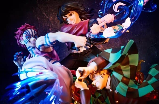 Demon Slayer: Kimetsu no Yaiba - Tanjiro Kamado & Giyu Tomioka & Akaza Figure 2