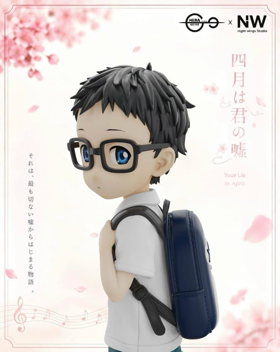 Night Wing Studio X HERA Studio - Kaori Miyazono X Arima Kousei Childhood Your Lie in April 4