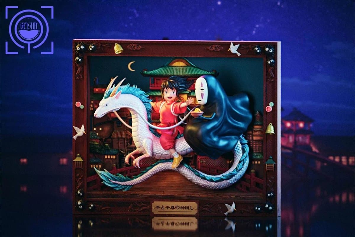 GEISHA Studio - Art Gallery Series 04 Chihiro Ogino X Haku X No-Face Spirited Away 2
