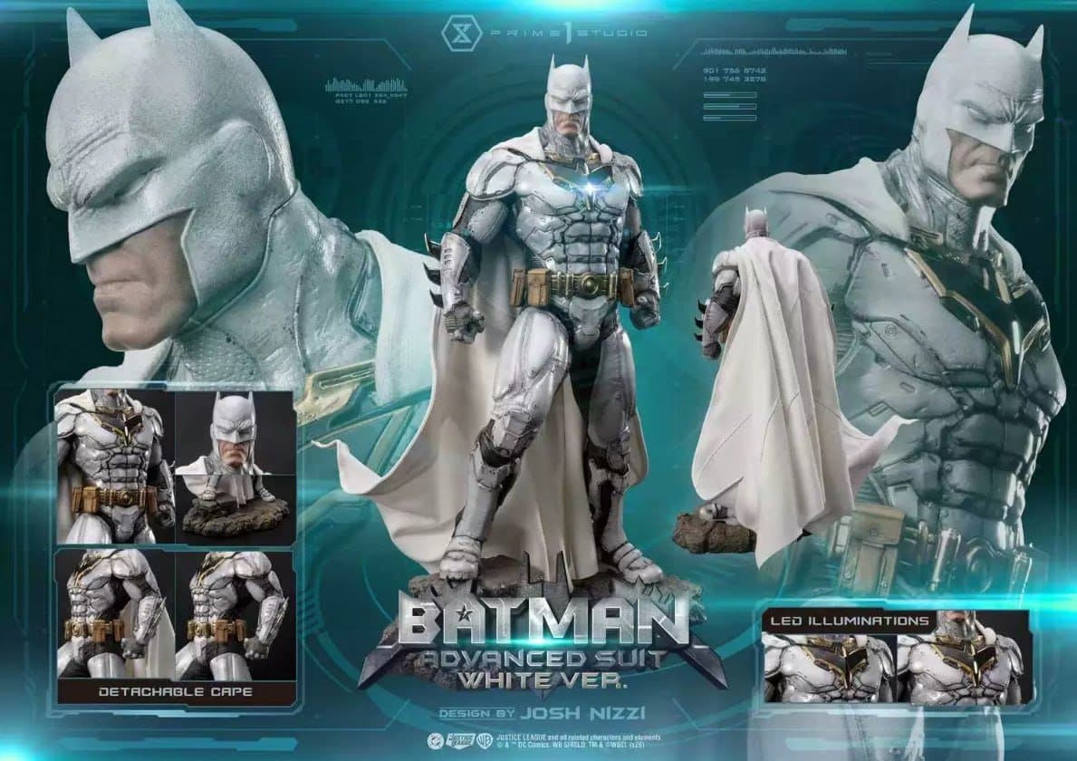 DC Batman Advanced Suit White Ver. Josh Nizzi Prime 1 Studio 2