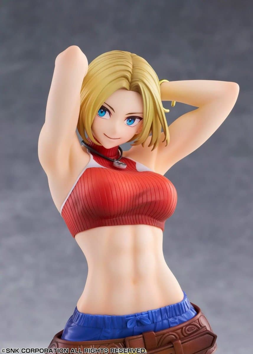 The King of Fighters XV - Blue Mary - Fighting Girls Collection - Golden Head - 1/7 5