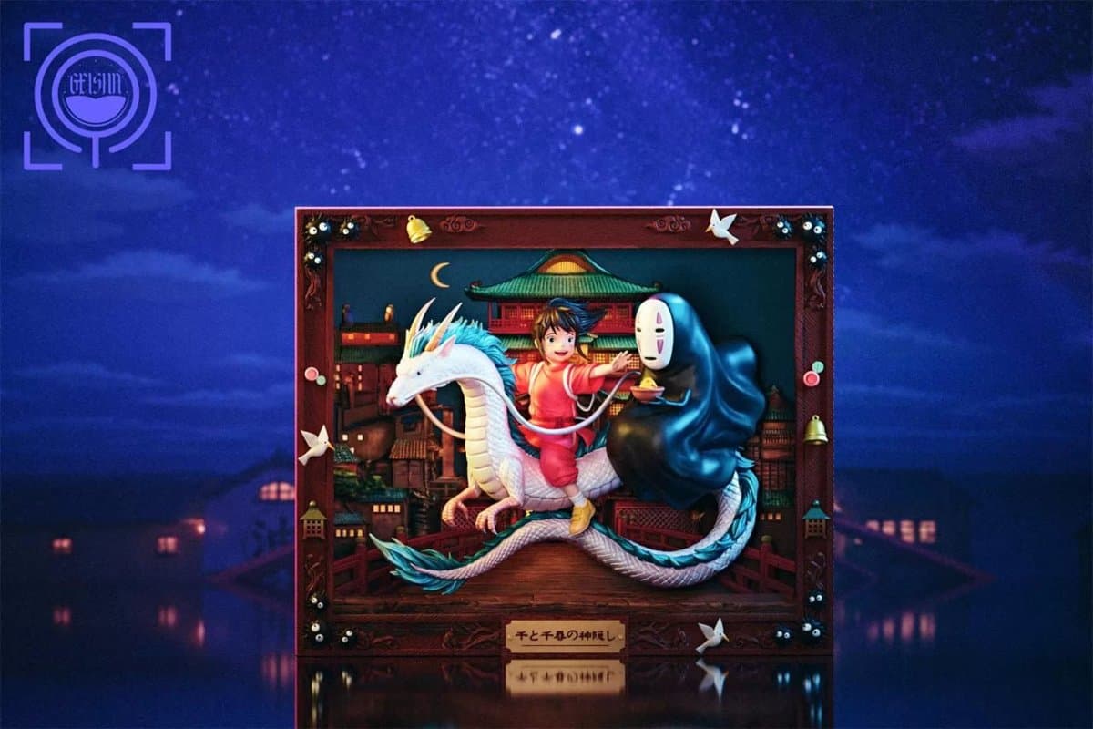 GEISHA Studio - Art Gallery Series 04 Chihiro Ogino X Haku X No-Face Spirited Away 1
