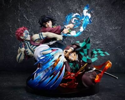 Demon Slayer: Kimetsu no Yaiba - Tanjiro Kamado & Giyu Tomioka & Akaza Figure миниатюра 1