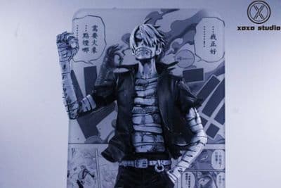 XOXO Studio - Sanji Black X White Manga Color One Piece миниатюра 2