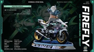 Firefly Motorcycle Ver. Honkai: Star Rail миниатюра 3