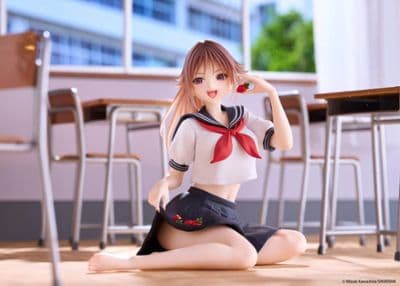 Strawberry 100% Desktop Cute Satsuki Kitaoji (School Uniform Ver.) Figure миниатюра 2