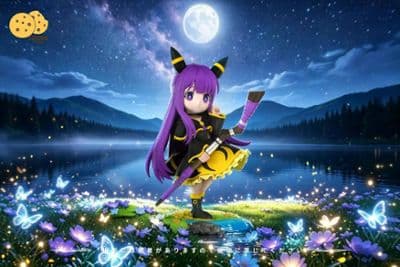 Fern COS Umbreon Statue миниатюра 4