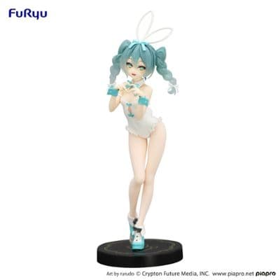 Hatsune Miku - Rurudo White BiCute Bunnies Vocaloid Figure миниатюра 1