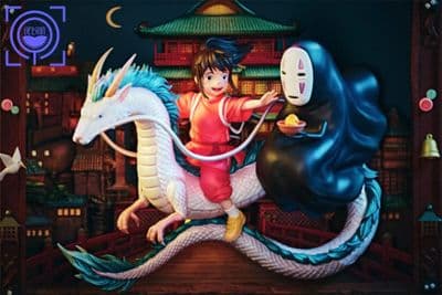 GEISHA Studio - Art Gallery Series 04 Chihiro Ogino X Haku X No-Face Spirited Away миниатюра 4