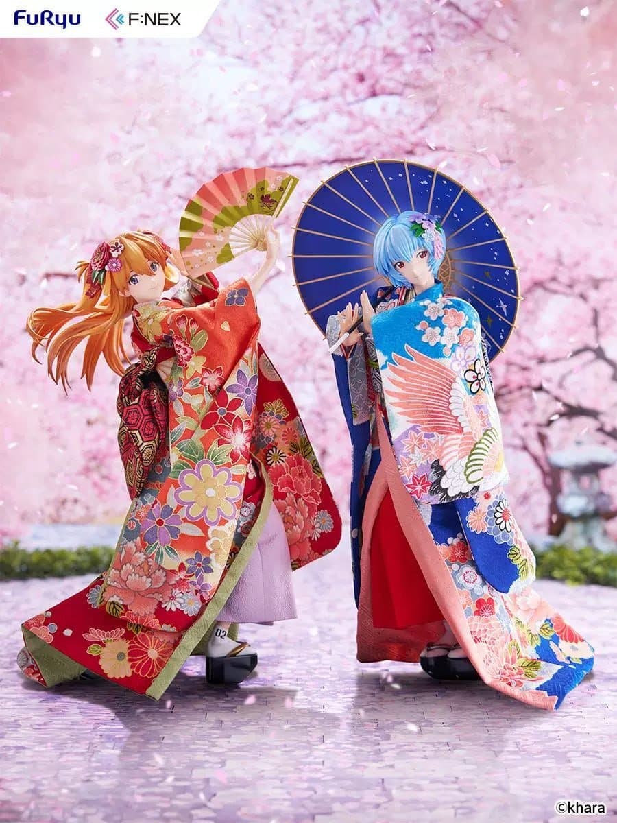 Neon Genesis Evangelion Ayanami Rei & Asuka Langley Japanese Doll FURYU X F:NEX 1