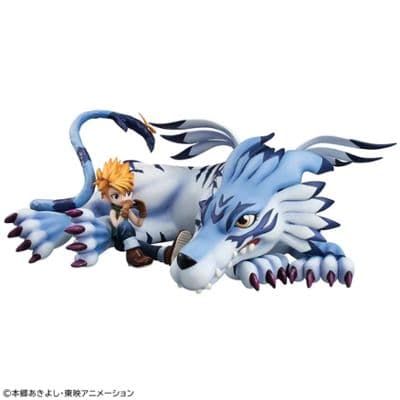 G.E.M. Series Digimon Adventure Garurumon & Yamato Ishida Complete Figure миниатюра 2