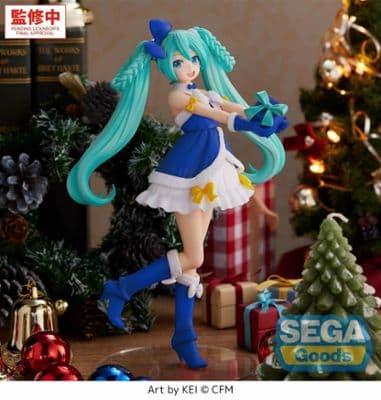Vocaloid - Hatsune Miku - High Premium Figure - Sapphire Christmas Ver. миниатюра 1