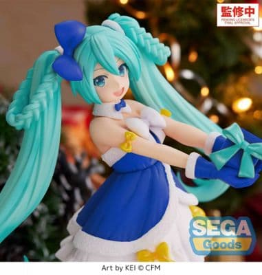Vocaloid - Hatsune Miku - High Premium Figure - Sapphire Christmas Ver. миниатюра 4