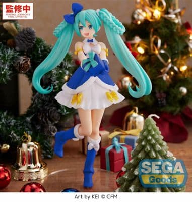 Vocaloid - Hatsune Miku - High Premium Figure - Sapphire Christmas Ver. миниатюра 2