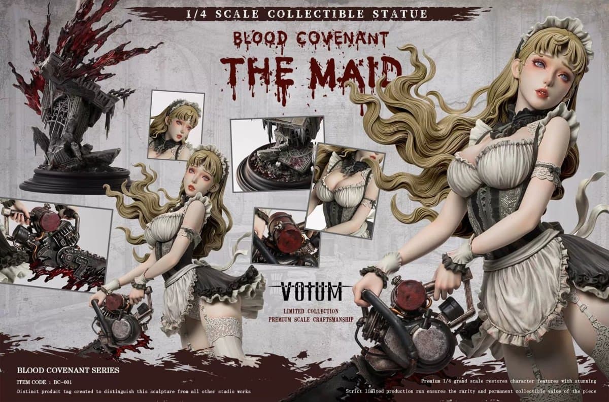 Votum Studio - Blood Covenant Series The Maid 1/4 Scale Collectible Statue BC-001 5